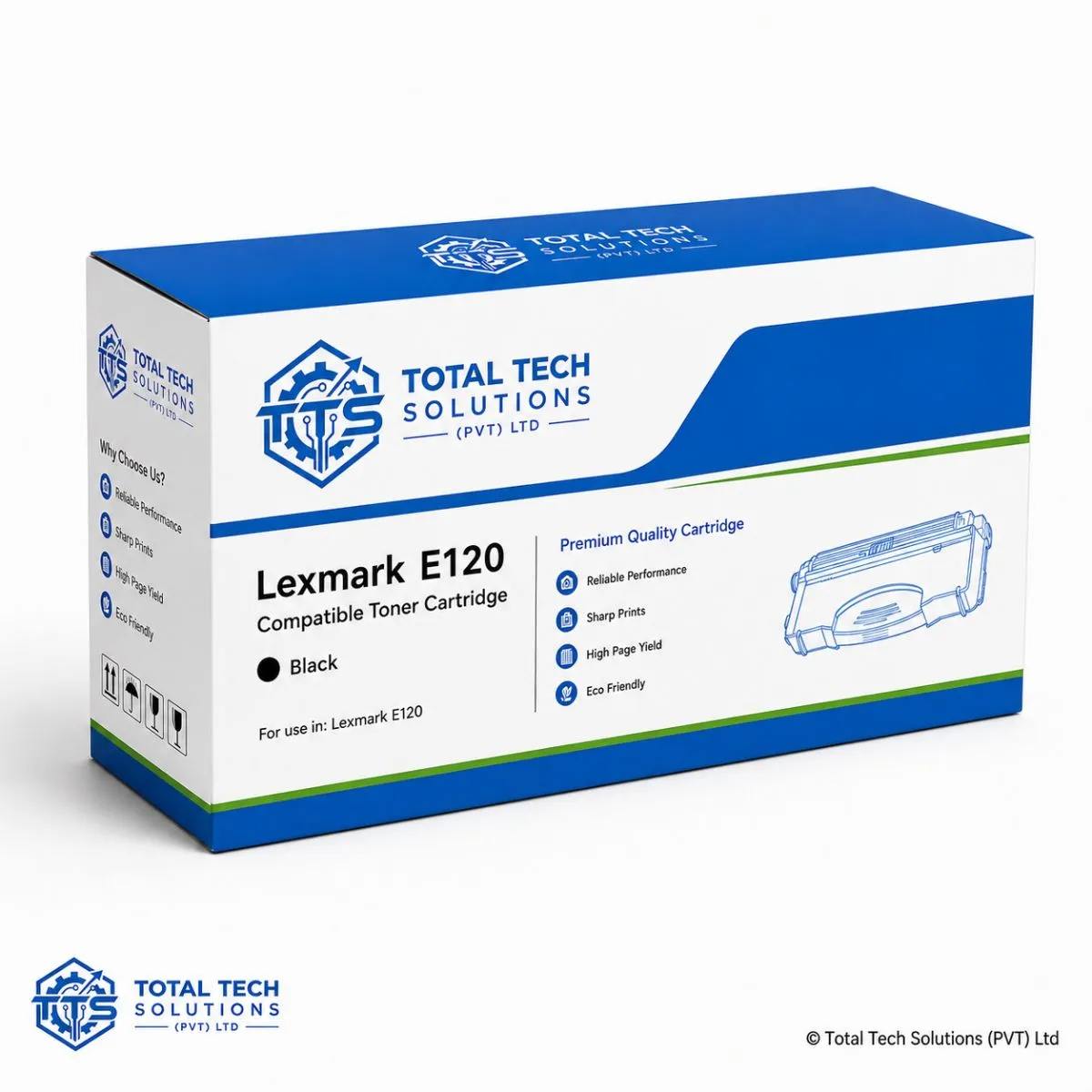 Total Tech Solutions Lexmark E120 Compatible Black Toner Cartridge, image 3