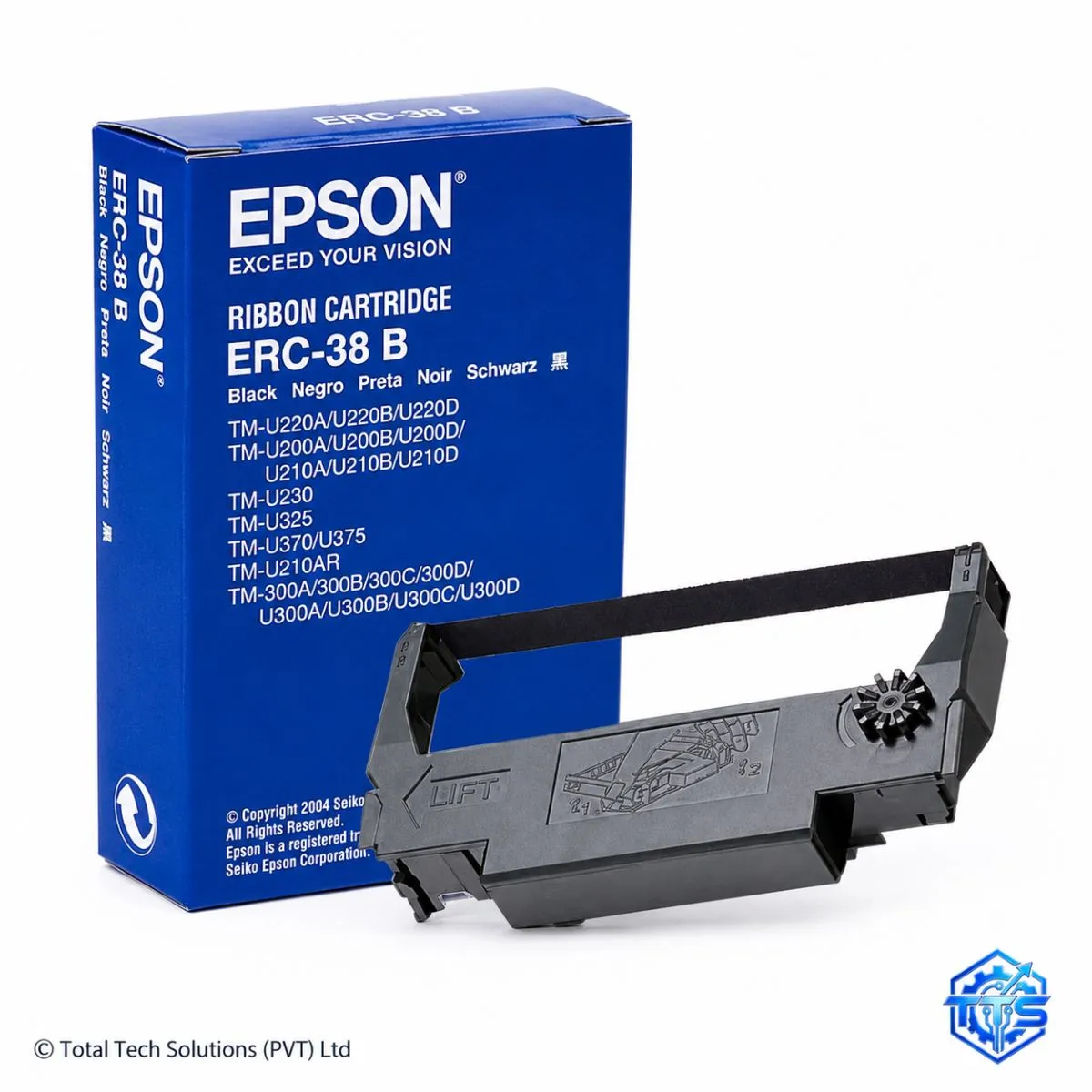 Epson ERC-38B Black Original Ribbon Cartridge - C43S015374, image 2