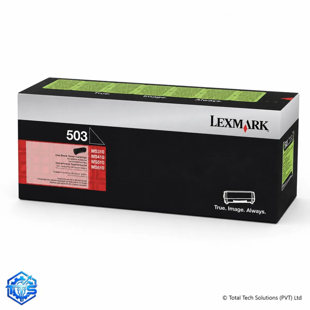 Lexmark 503 Standard Yield Black Toner Cartridge, image 2