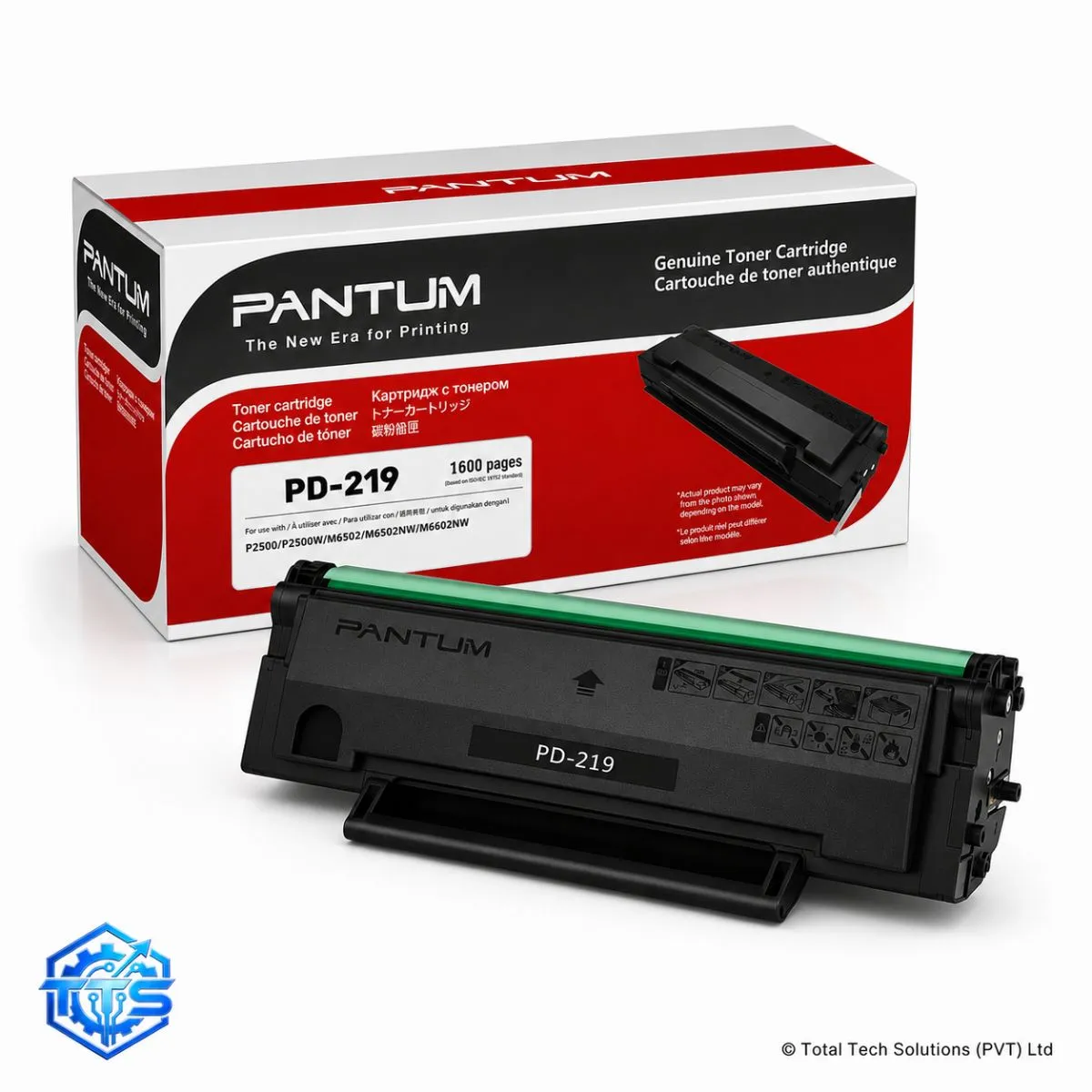 Pantum PD-219 Original Black Toner Cartridge, image 2