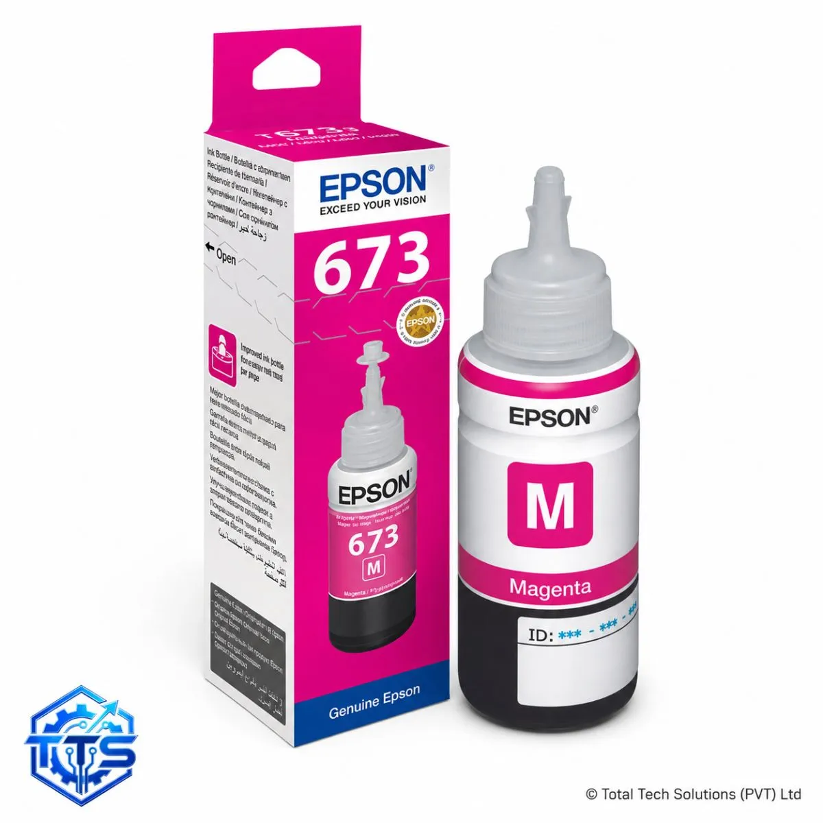 Epson T6733 70ml Magenta Original Ink Bottle for L800 / L805 / L850 / L1800, image 2