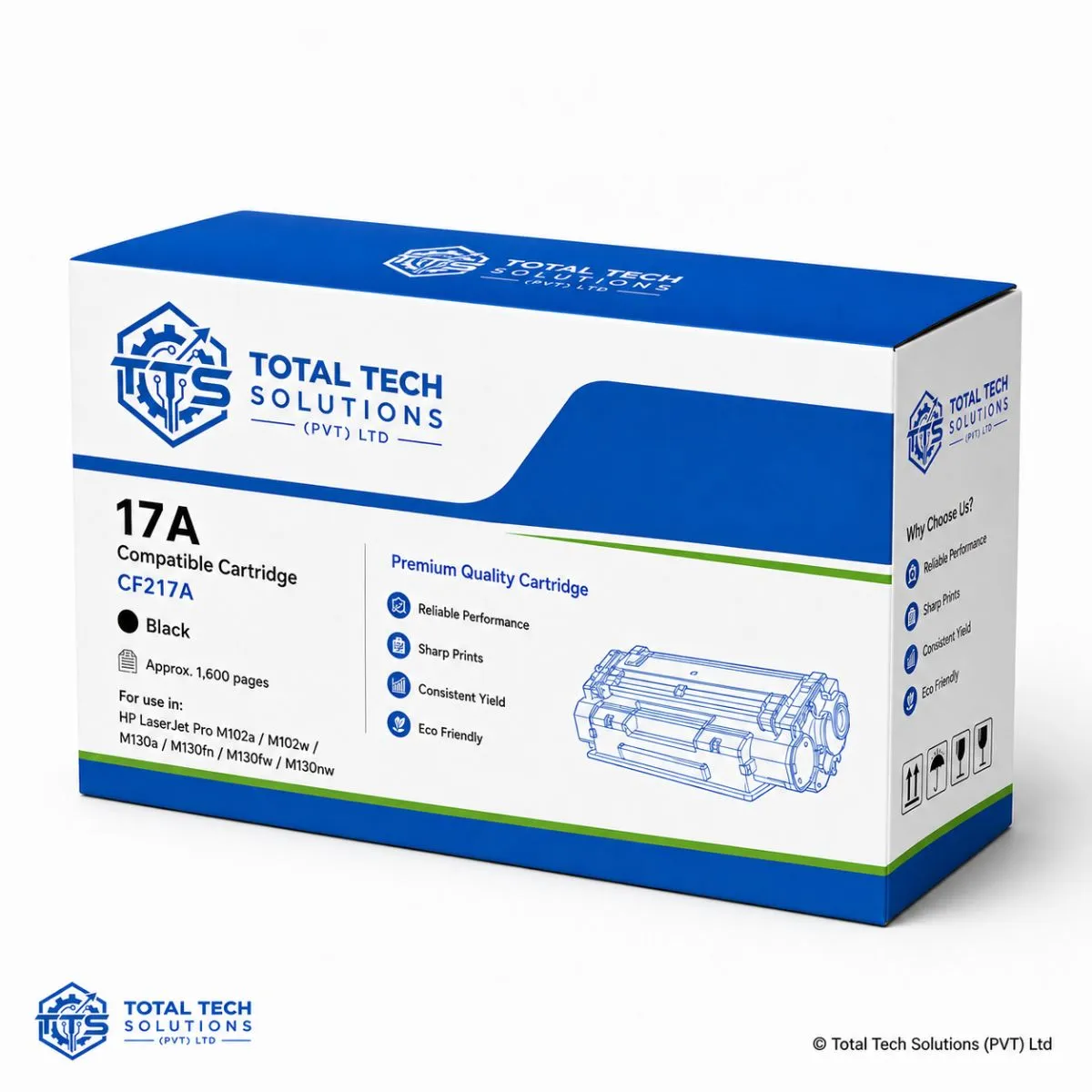 HP Compatible HP 17A Compatible Toner Cartridge, image 3