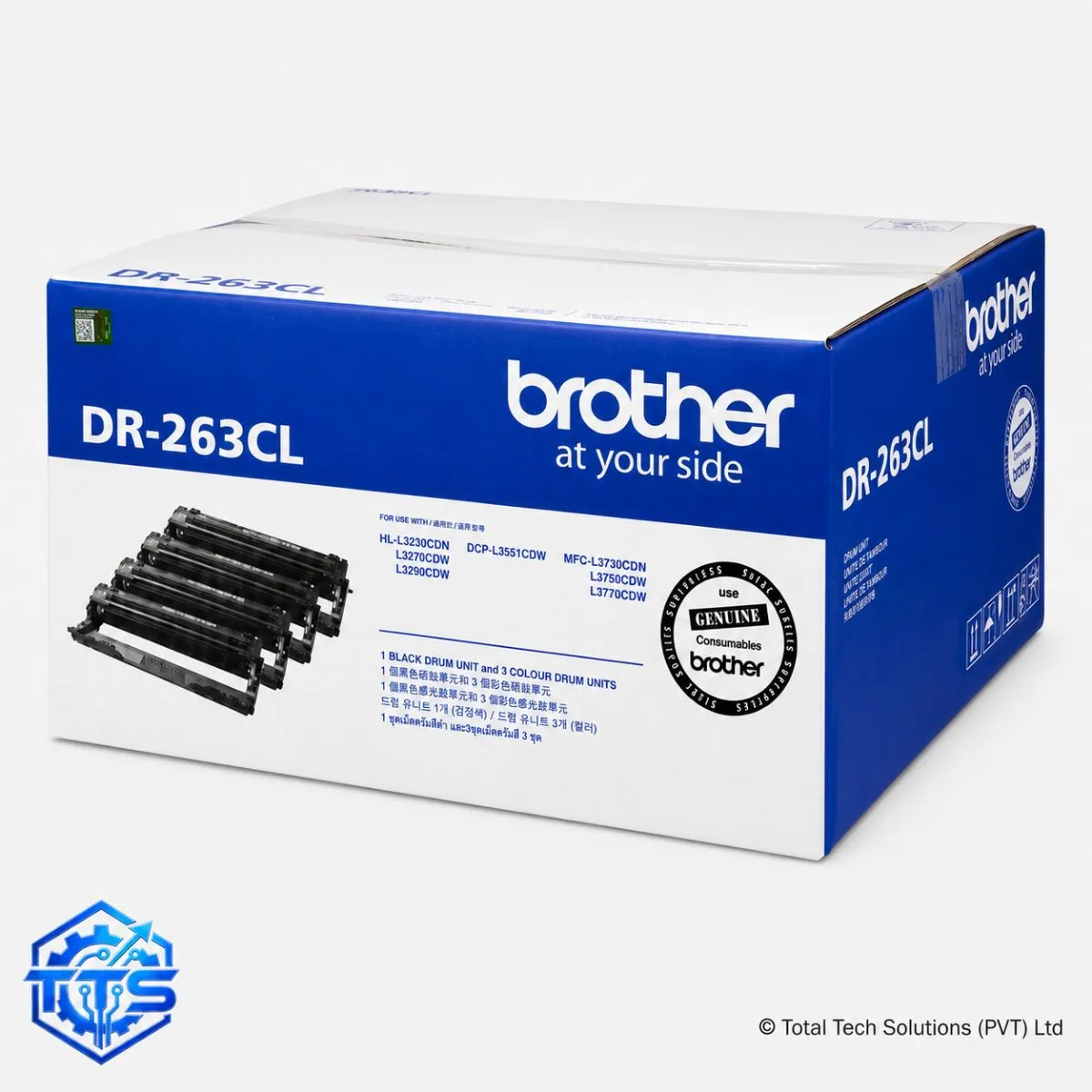 Brother DR-263CL Original Drum Unit for HL-L3230CDN/HL-L3270CDW/DCP-L3551CDW/MFC-L3750CDW/MFC-L3770CDW, image 3