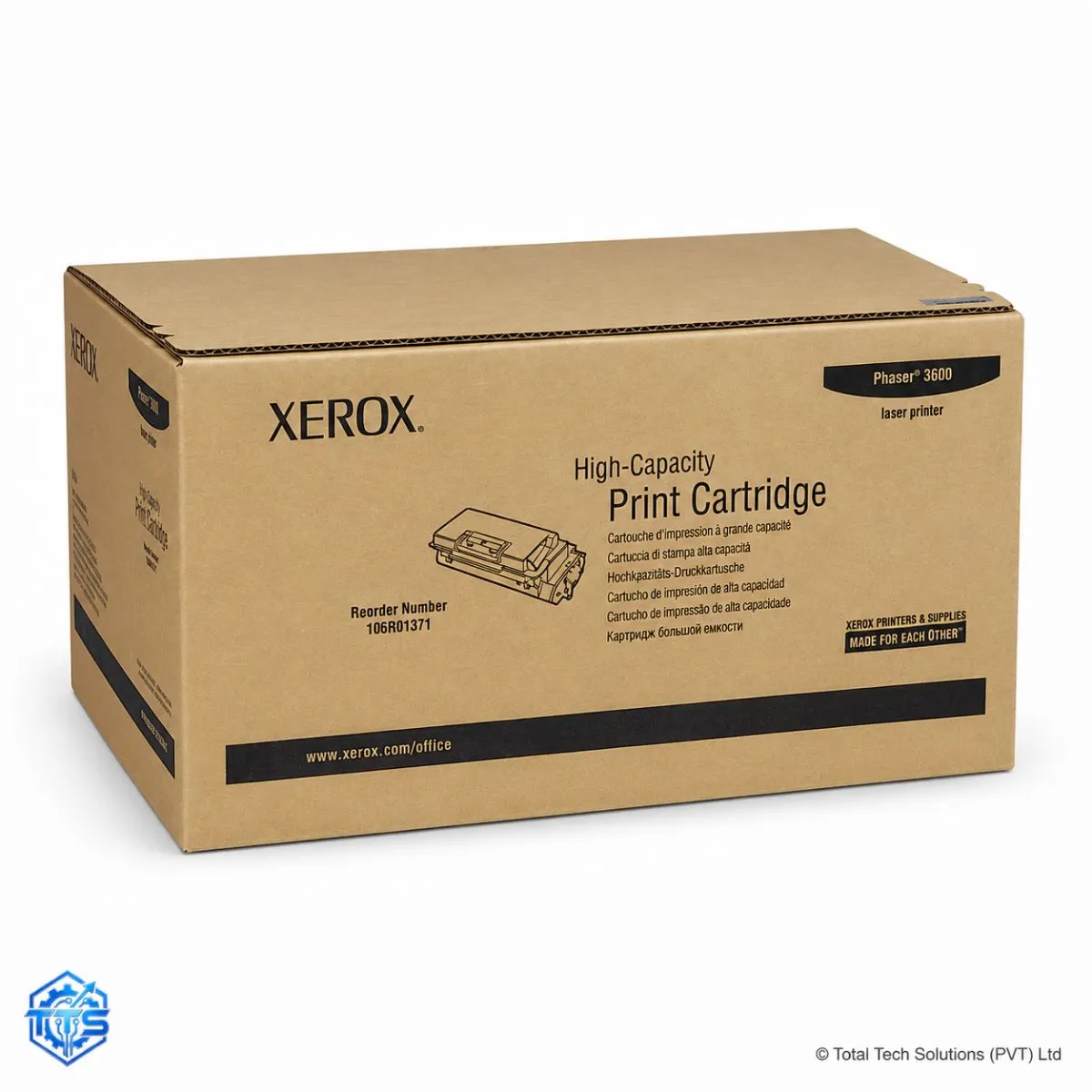 Xerox Phaser 3600 High Capacity Black Toner Cartridge, image 4