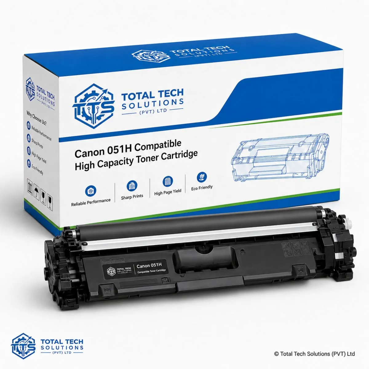 Total Tech Solutions Canon 051H Black Compatible High Capacity Toner Cartridge