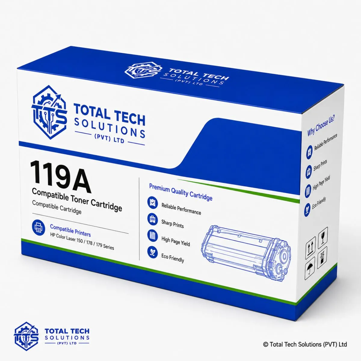 Total Tech 119A Compatible Toner Cartridge, image 2