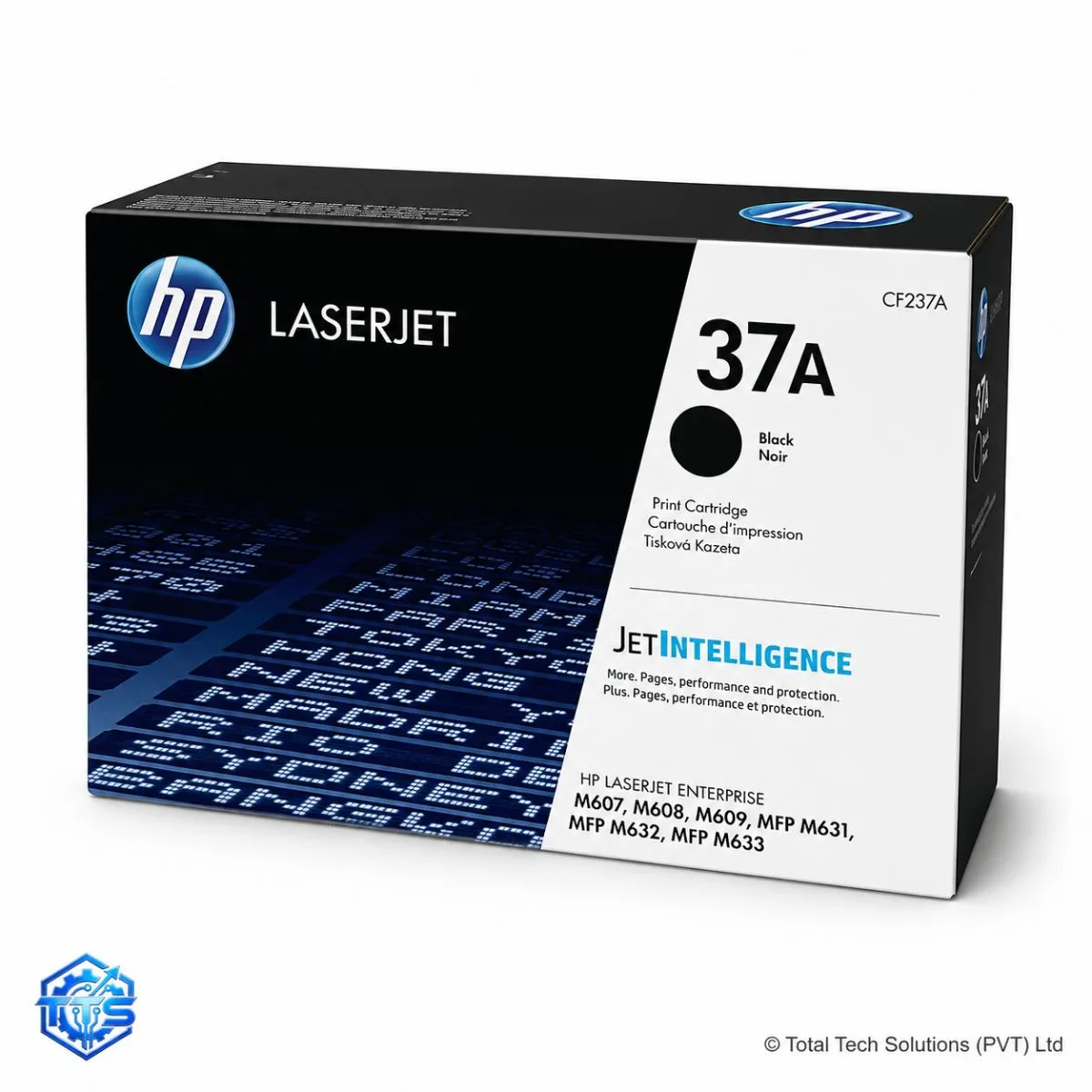 hp 37a black original laserjet toner cartridge, image 3