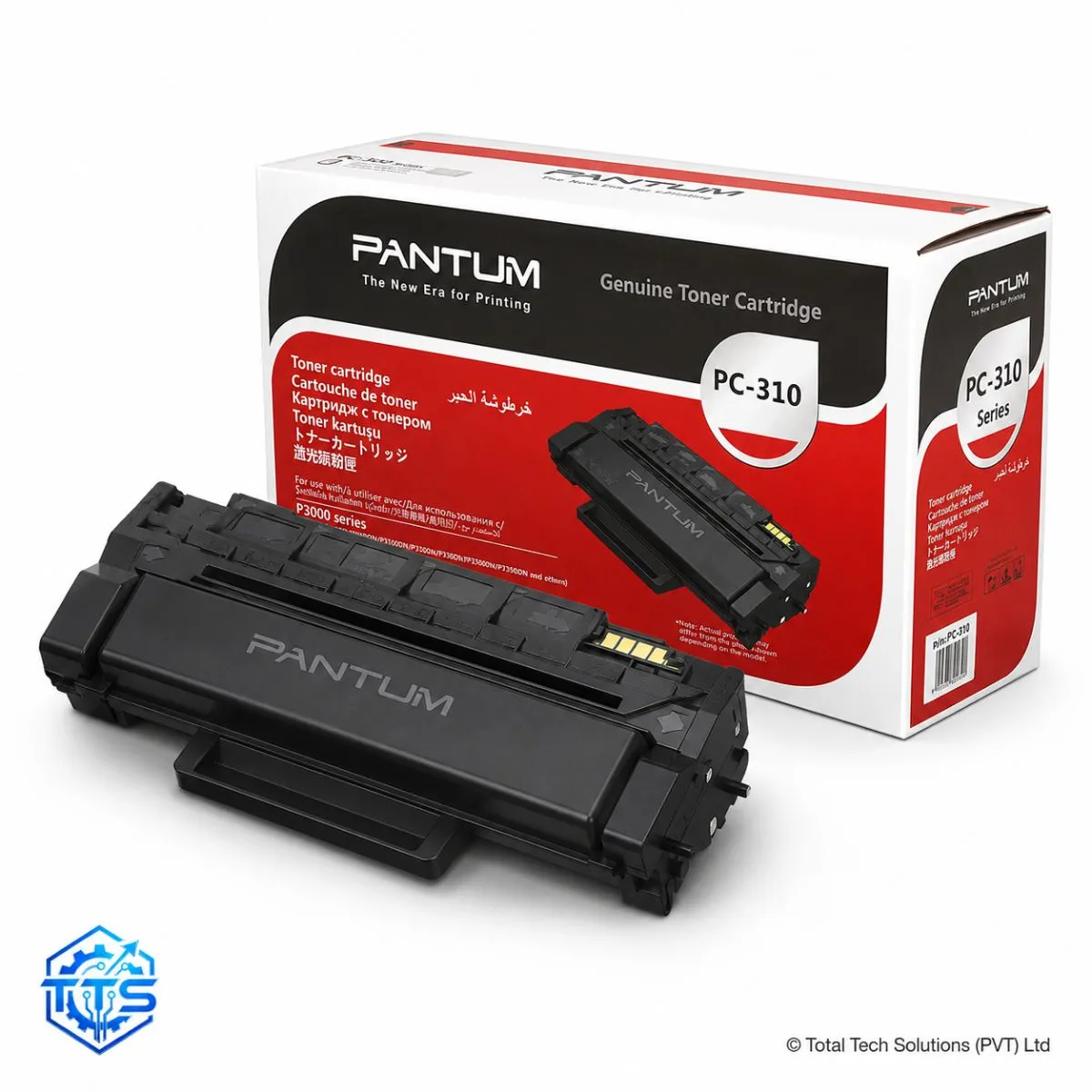 Pantum PC310 Original Black Toner Cartridge for P3100/P3255/P3500, image 2