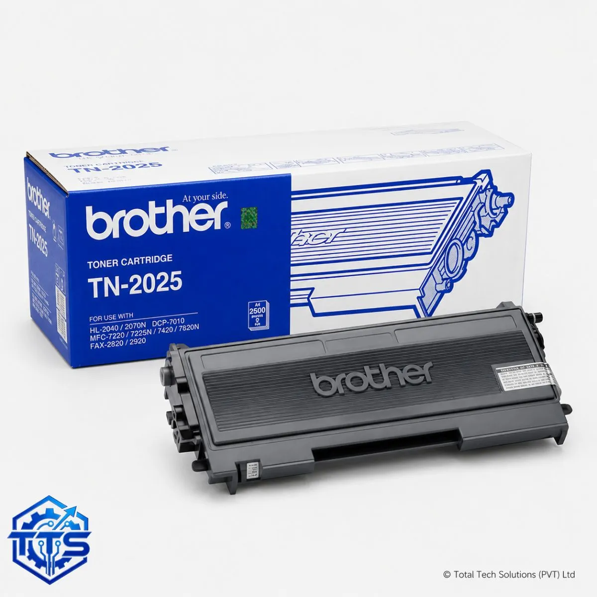 Brother TN-2025 Original Black Toner Cartridge for FAX-2820/2040/2070/7220/7820