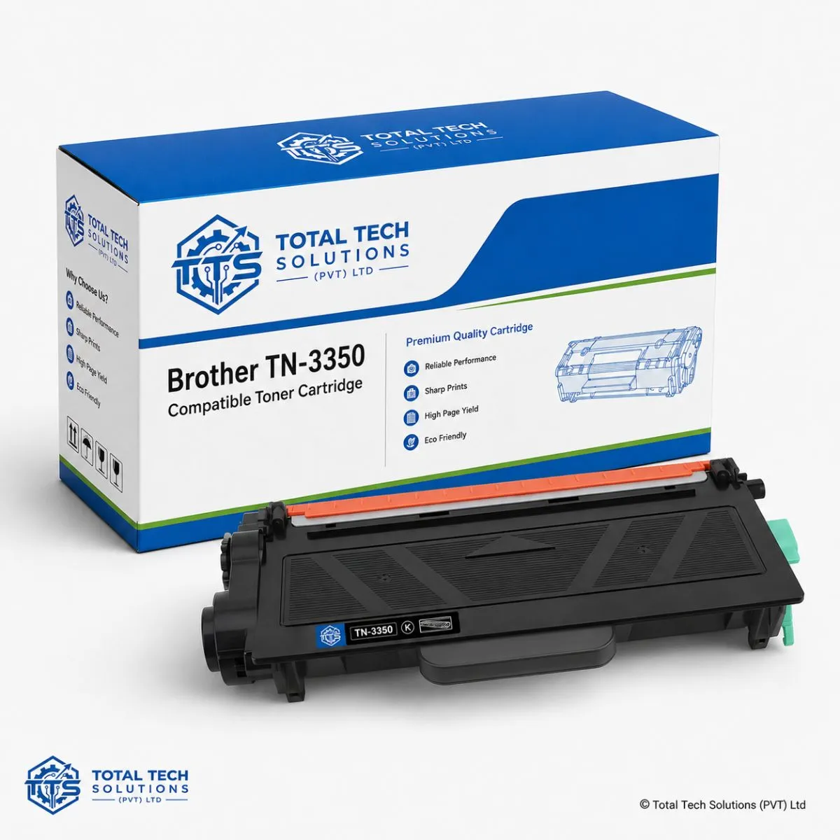 Total Tech Solutions Brother TN-3350 Black Compatible High Yield Toner Cartridge
