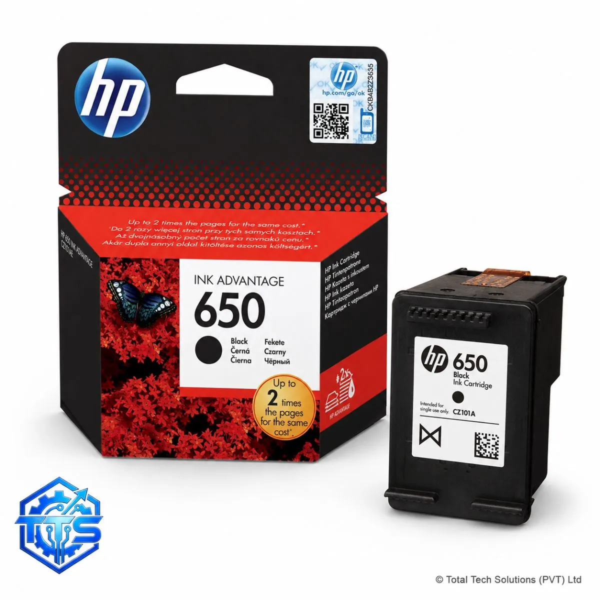 HP 650 Original Ink Advantage Cartridge, image 2