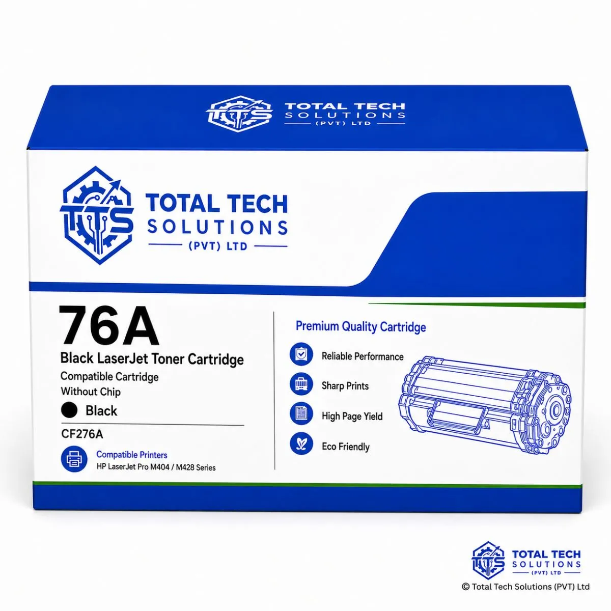 Total Tech HP 76A Compatible Toner Cartridge (without Chip)