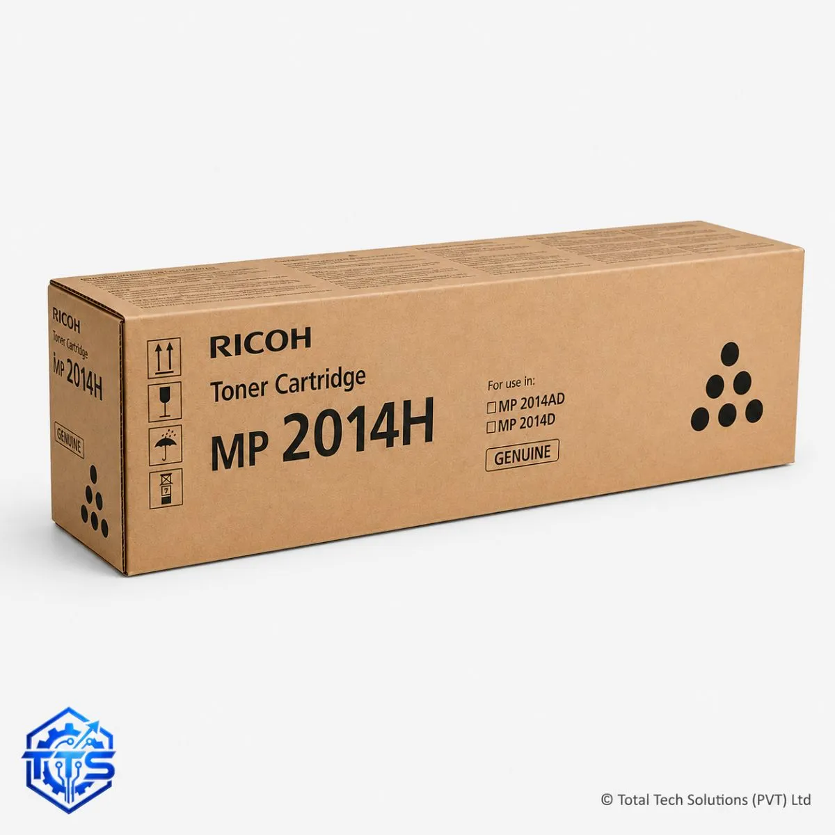 Ricoh MP2014H Original Black Toner Cartridge for MP2014AD/MP2014D, image 2