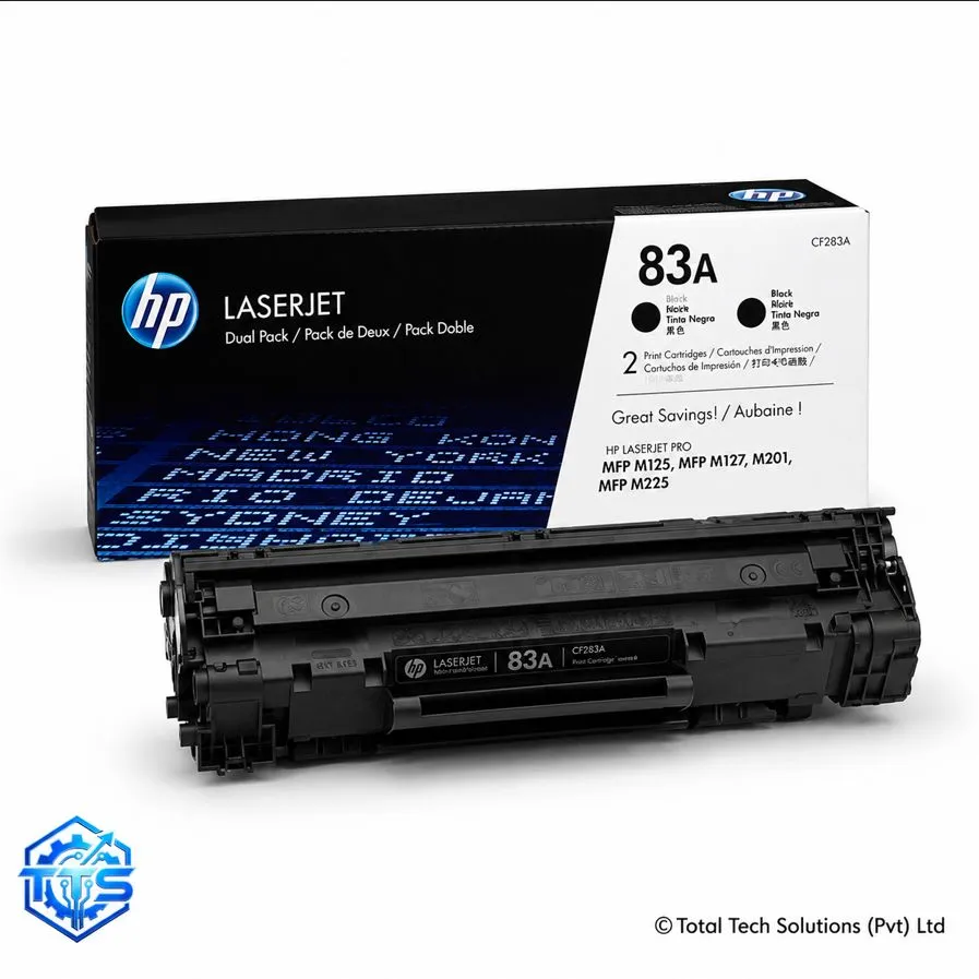 HP 83A Black Original LaserJet Toner Cartridge, CF283A, image 3