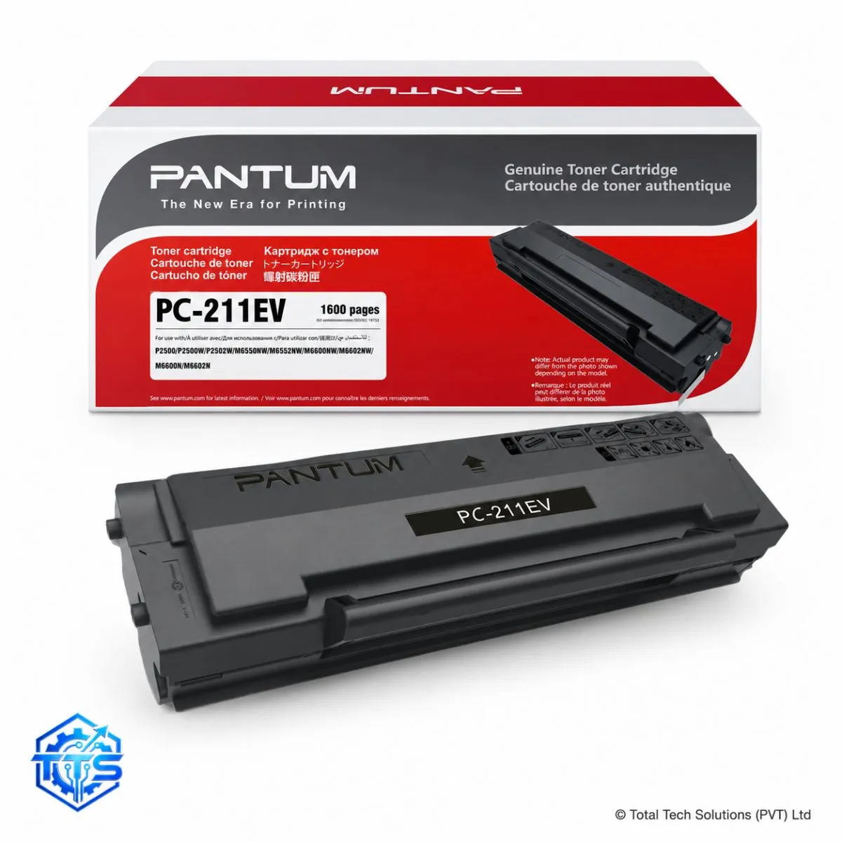 Pantum PC-211EV Original Black Toner Cartridge for P2200/P2500/M6500/M6550/M6600 Series
