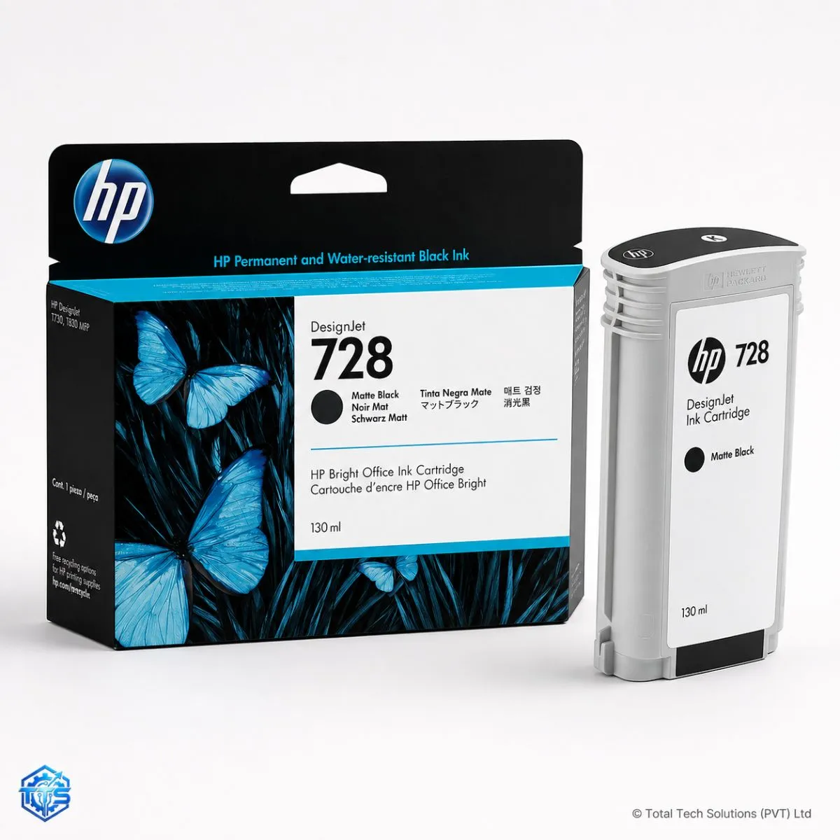 HP 728 130-ml Original DesignJet Ink Cartridge