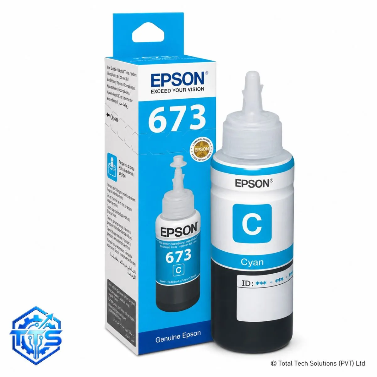 Epson T6732 70ml Cyan Original Ink Bottle for L800 / L805 / L850 / L1800