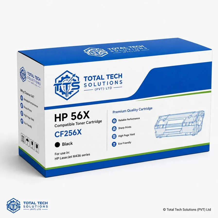 Total Tech Solutions HP 56X Compatible High-Yield Black Toner Cartridge - CF256X, image 3