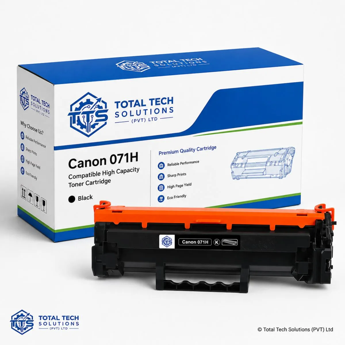 Total Tech Solutions Canon 071H Black Compatible High Capacity Toner Cartridge