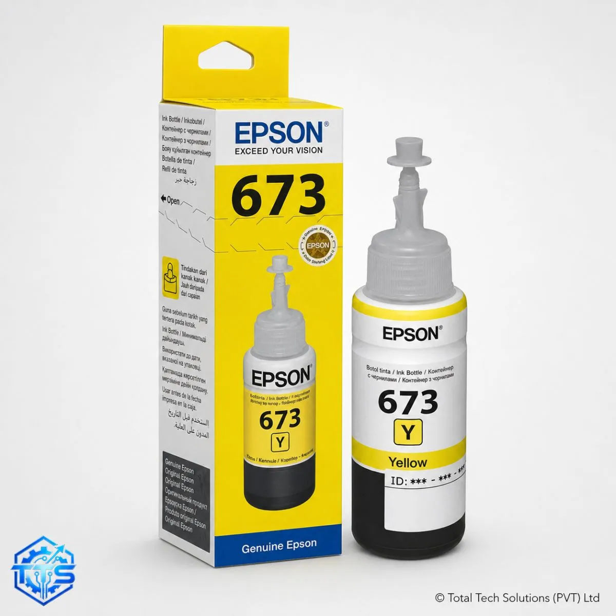 Epson T6734 Yellow Original Ink Bottle for L800/L805/L850/L1800
