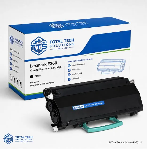 Total Tech Solutions Lexmark E260 Compatible Black Toner Cartridge, image 3