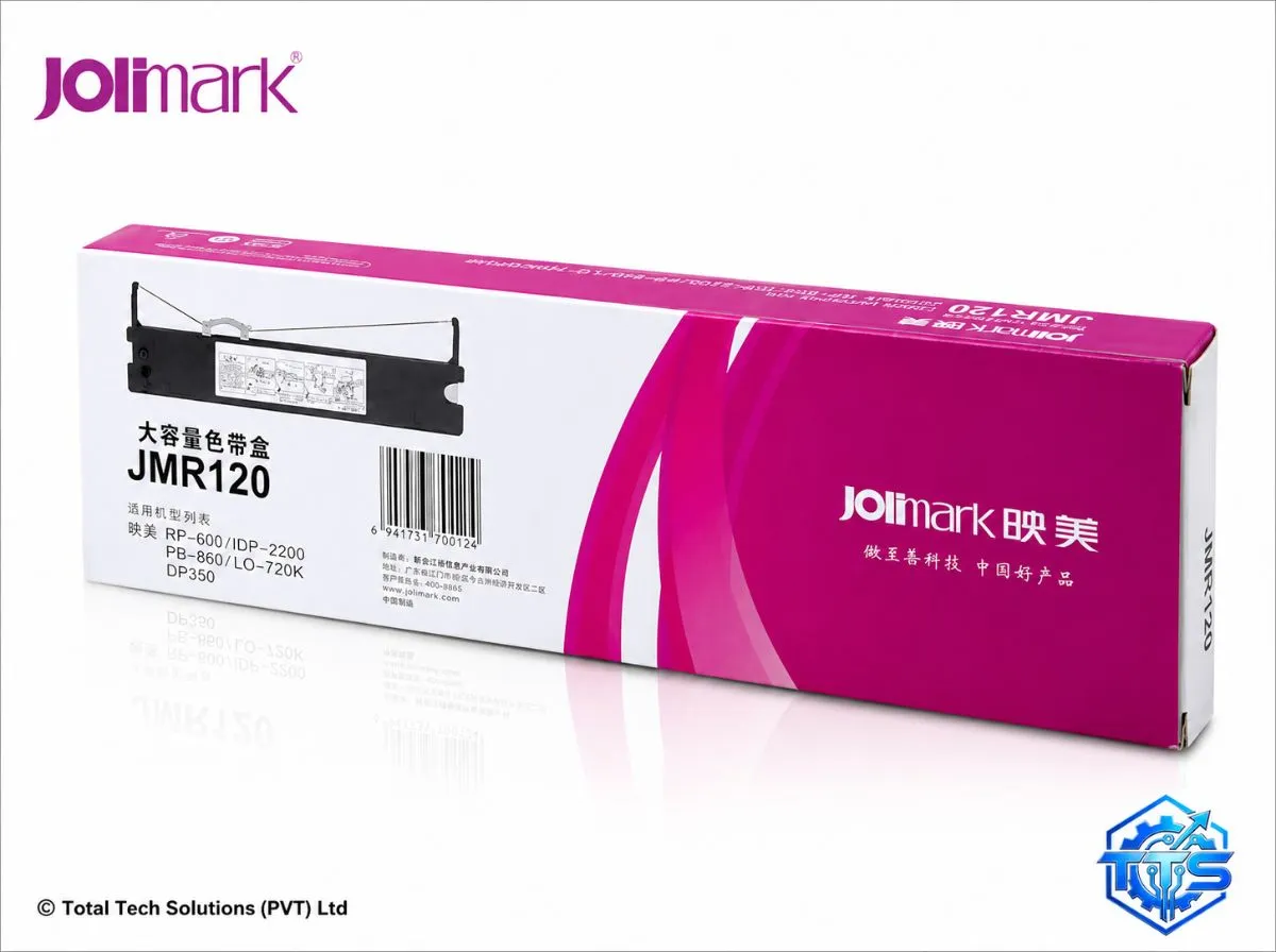 Jolimark JMR-120 Black Original Ribbon Cartridge for DP350