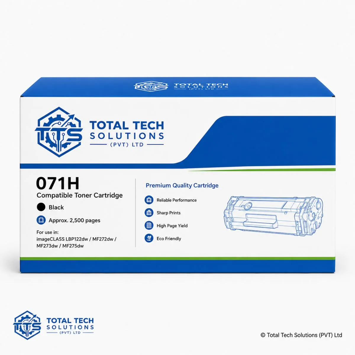Canon Compatible 071H Black Compatible Toner Cartridge
