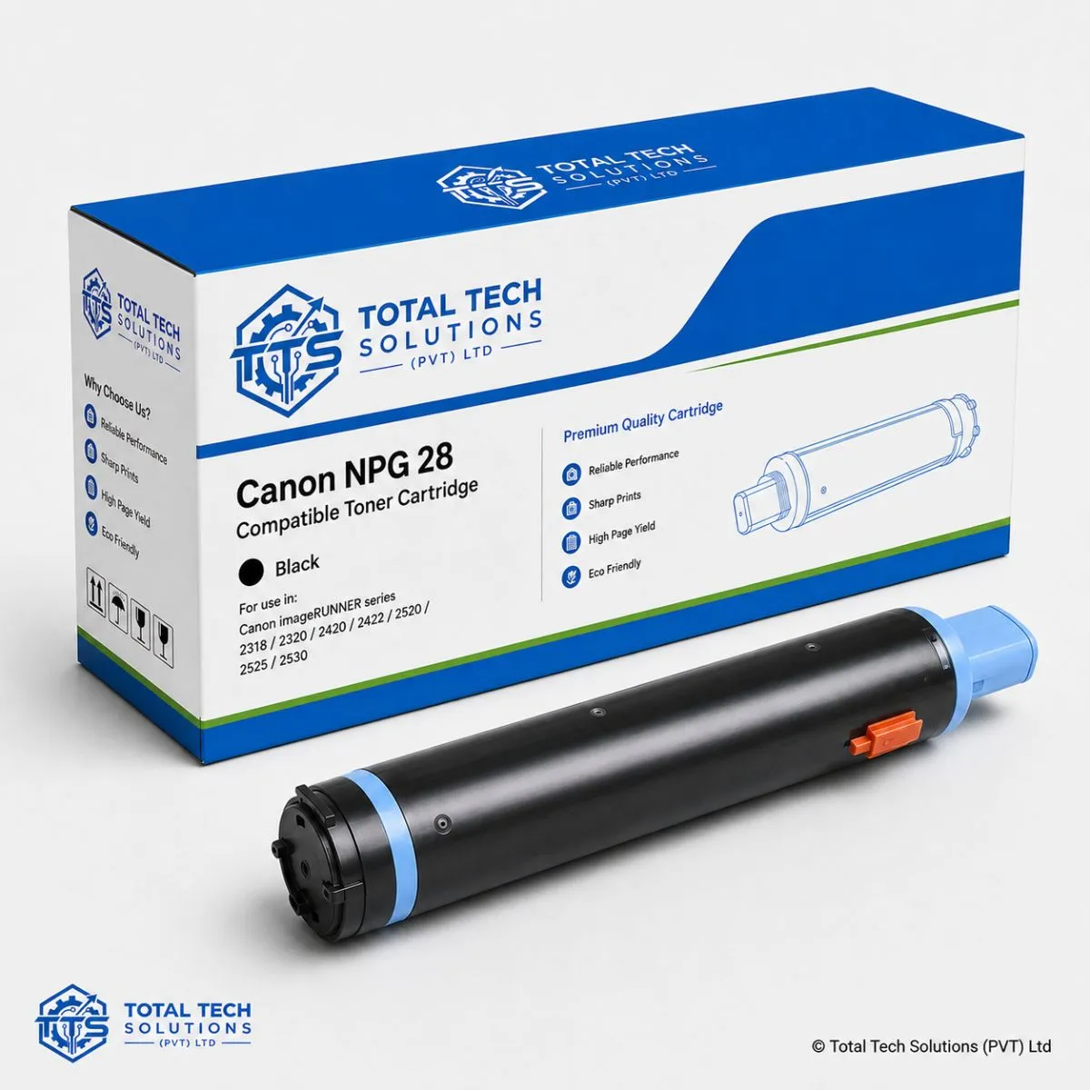 Total Tech Solutions Canon NPG-28 Compatible Black Toner Cartridge, image 2