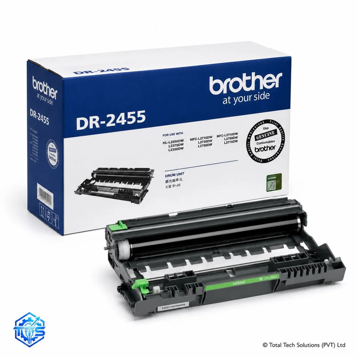 Brother DR-2455 Original Drum Unit Photo Conductor for HL-L2370DN/L2375DW/L2385DW/MFC-L2715DW/L2750DW/L2770DW