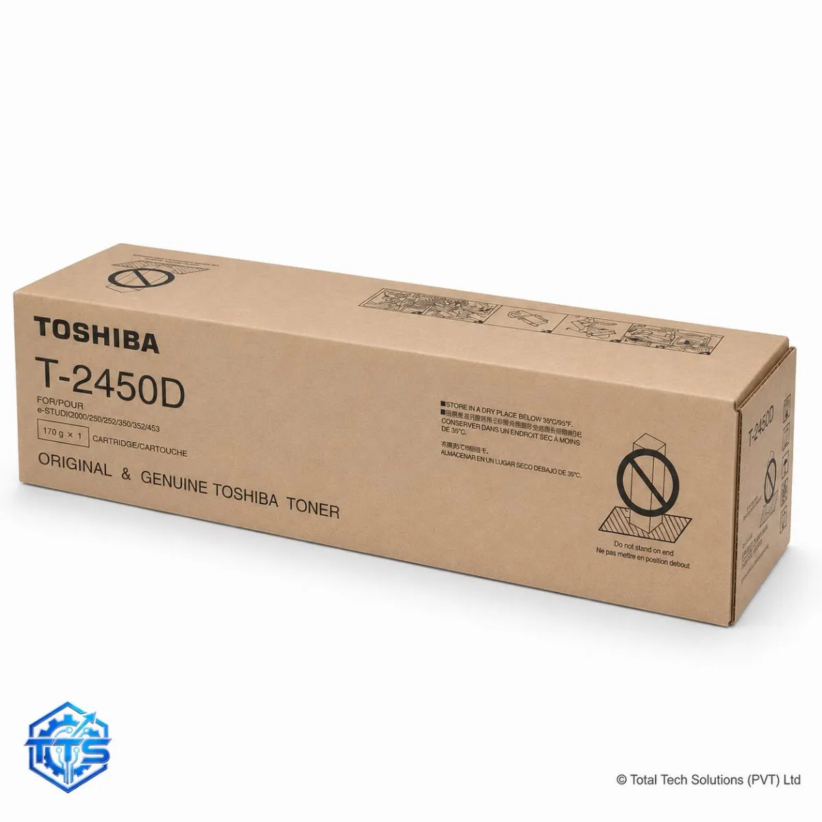 Toshiba T-2450D Original Black Copier Toner Cartridge, image 2