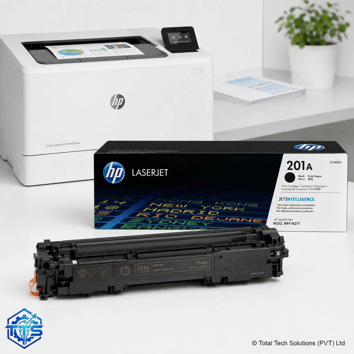 HP 201A Black Original LaserJet Toner Cartridge CF400A, image 4