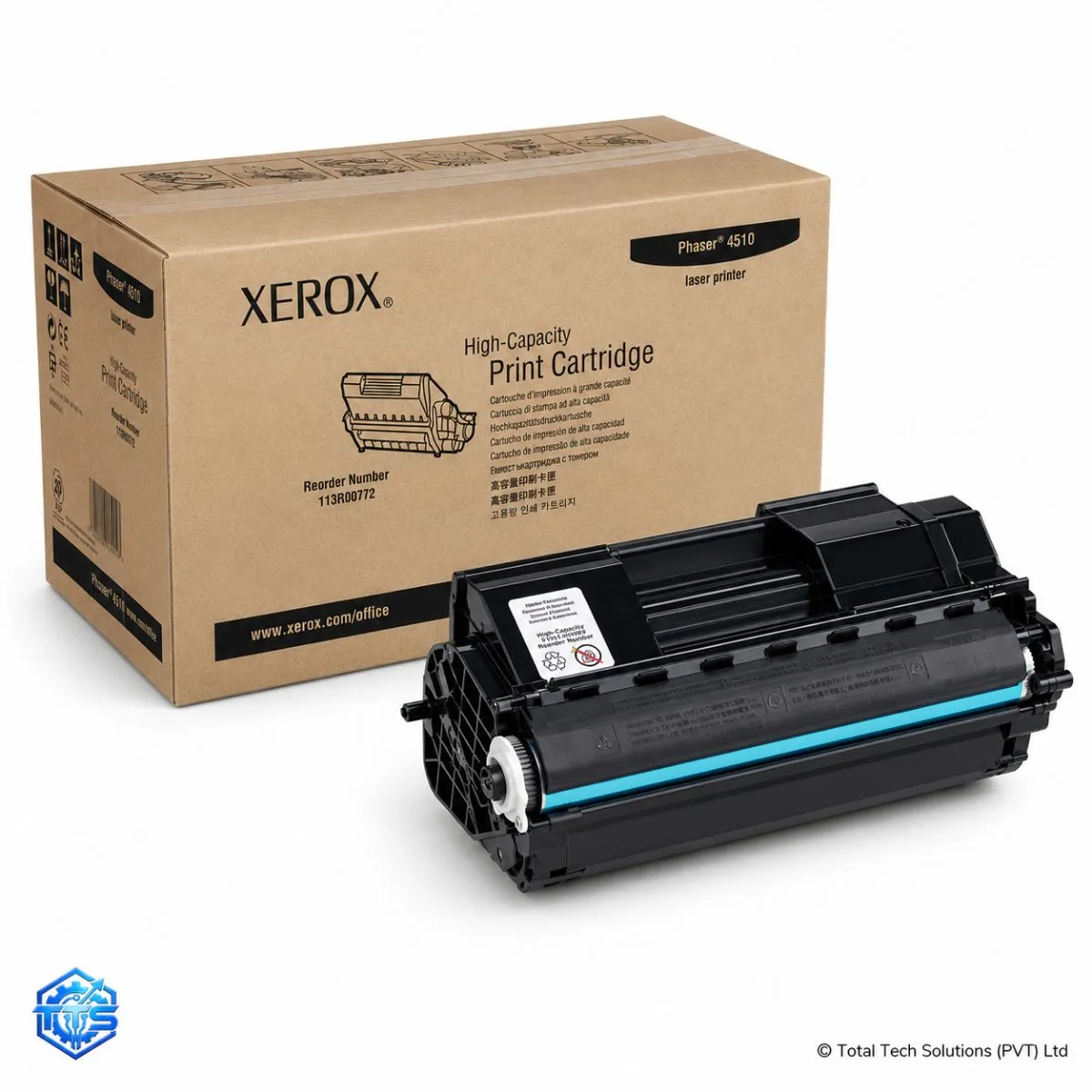 Xerox Phaser 4510 High Capacity Black Toner Cartridge, image 4
