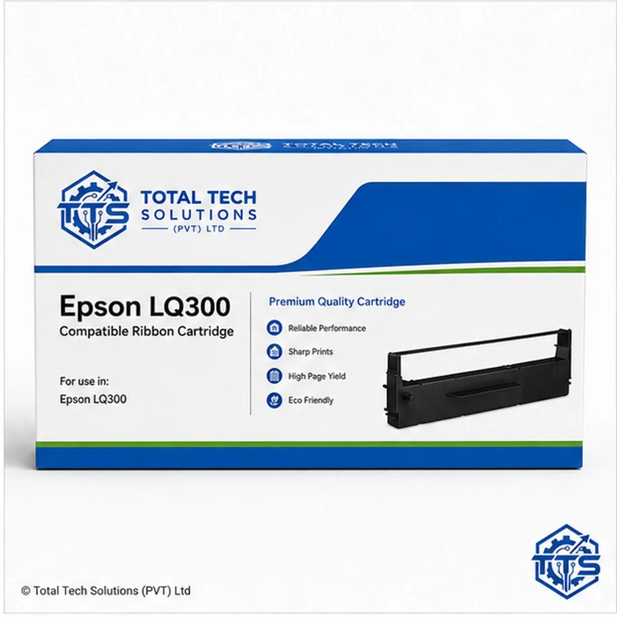 Total Tech Solutions Compatible Ribbon Cartridge for Epson LQ-300 / LQ-300+ / LQ-300+II, image 2