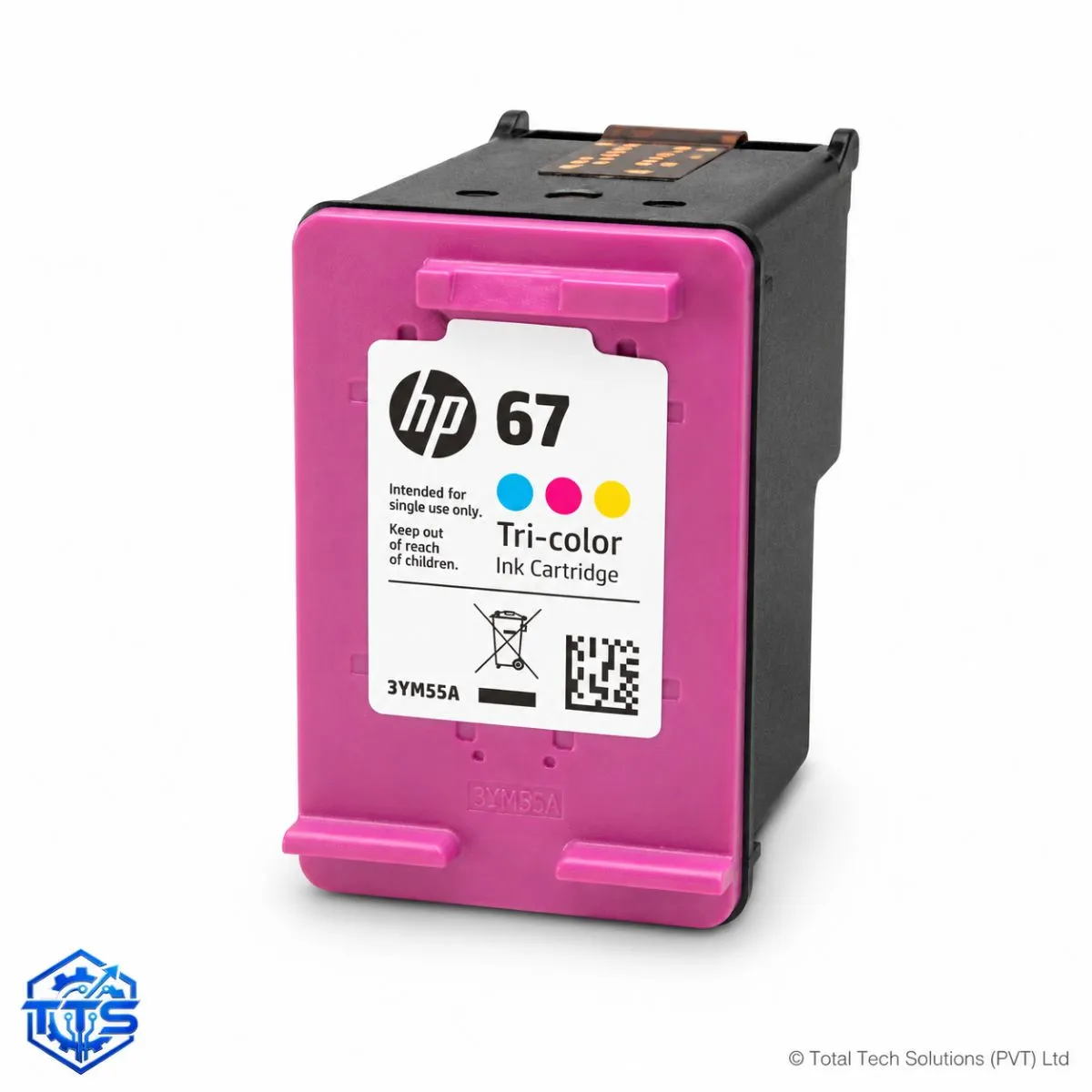 HP 67 Tri-color Original Ink Cartridge, image 4
