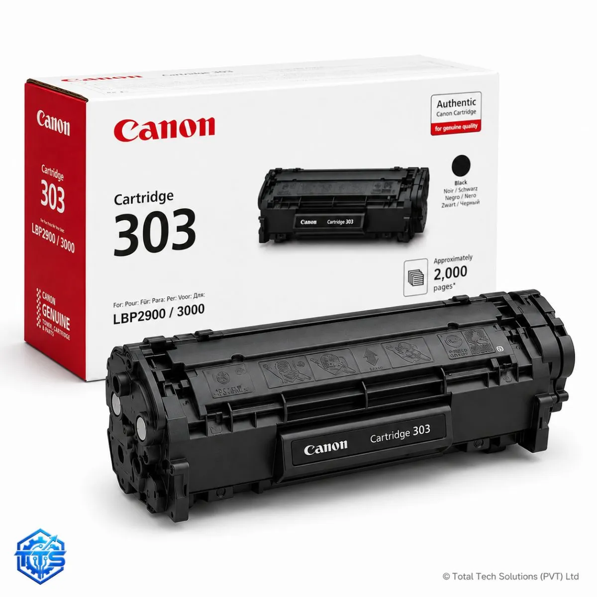 Canon Cartridge 303 Black Toner Cartridge for Canon Laser Shot LBP2900, image 3