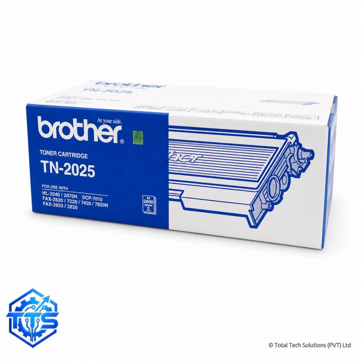 Brother TN-2025 Original Black Toner Cartridge for FAX-2820/2040/2070/7220/7820, image 3