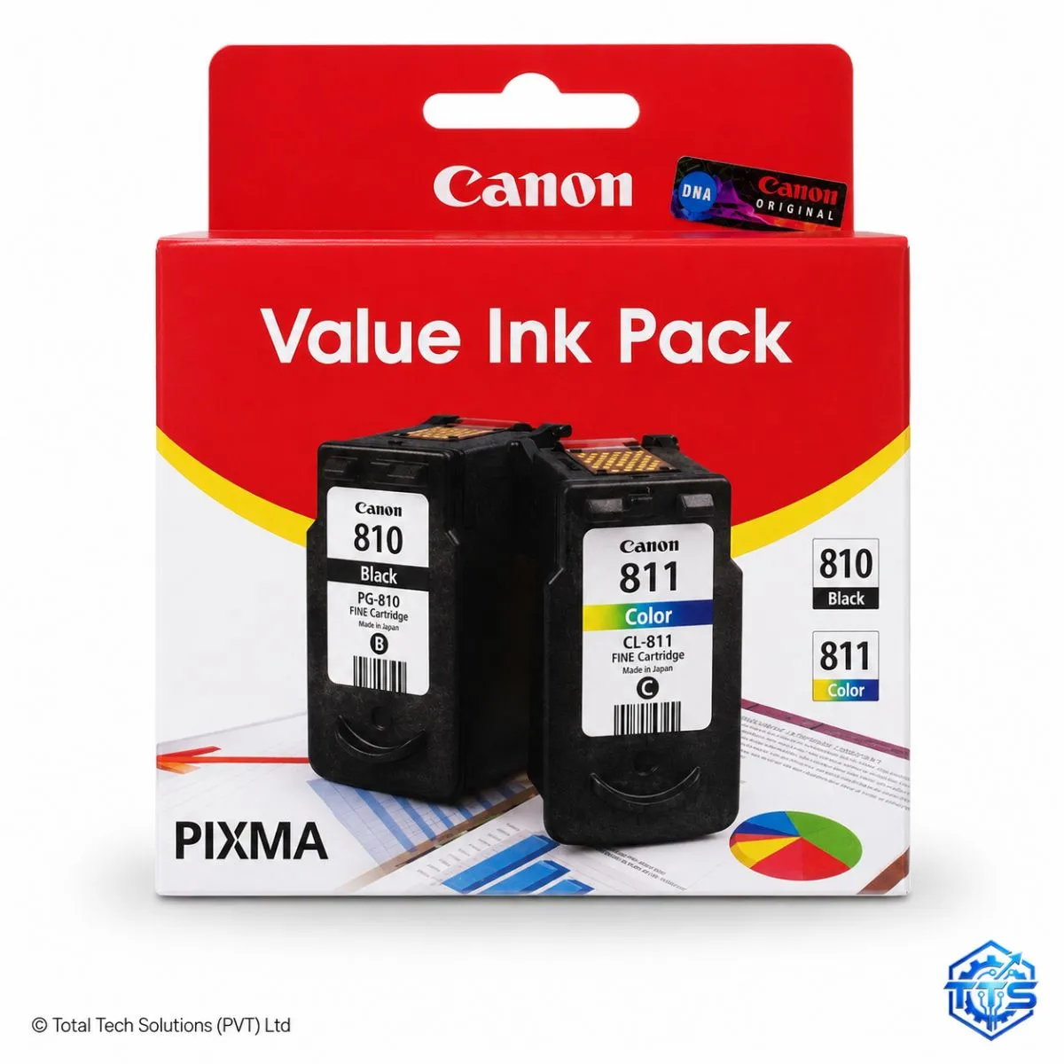Canon PG-810 + CL-811 Original Ink Cartridge Value Pack, image 3