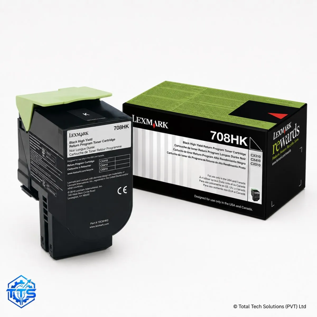 Lexmark 708HK High Yield Black Toner Cartridge