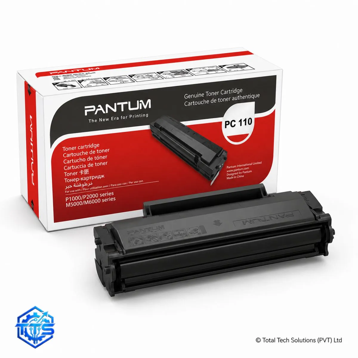 Pantum PC-110 Original Black Toner Cartridge for P1000/P2000/M5000/M6000 Series, image 2