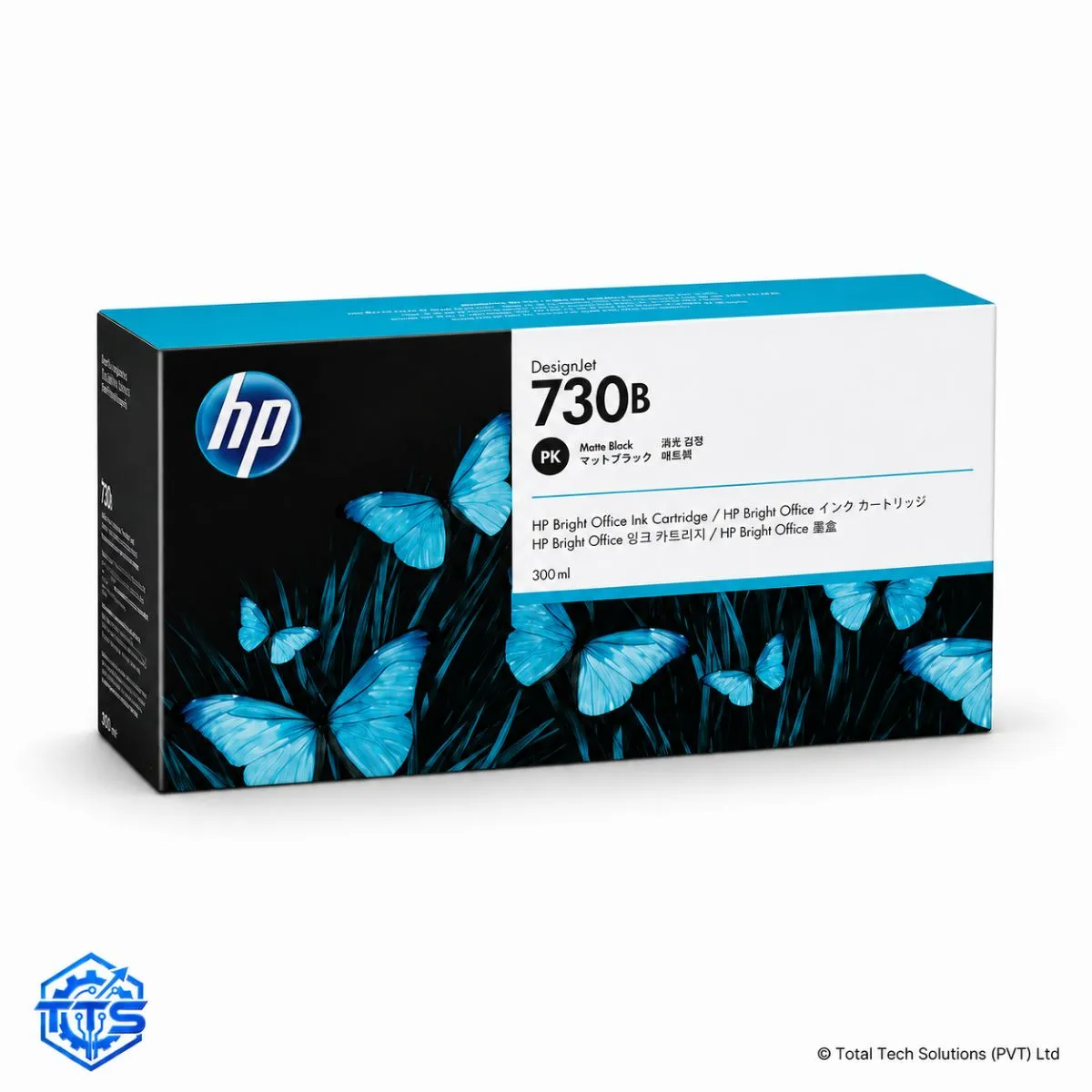 HP 730B 300-ml Matte Black Original DesignJet Ink Cartridge, image 3