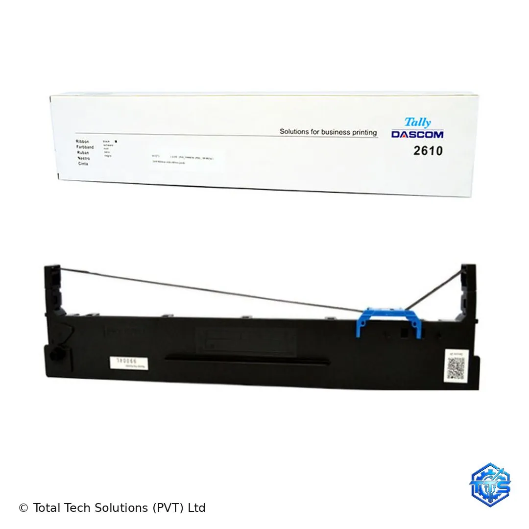 Tally Dascom 2610 Black Printer Ribbon - 15 Million Characters, image 3