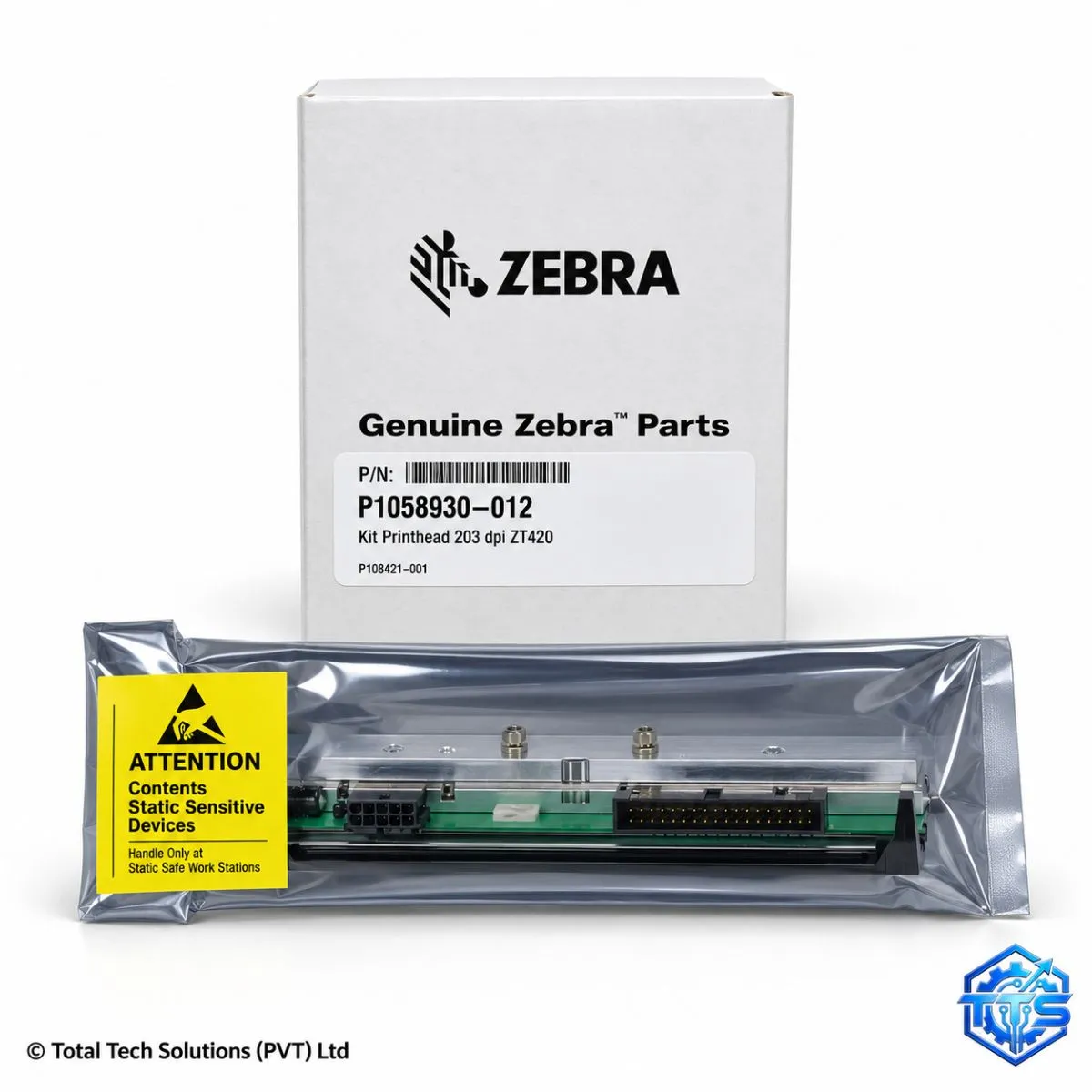 Zebra ZT420 / ZT421 203dpi Genuine OEM Thermal Printhead Kit - P1058930-012
