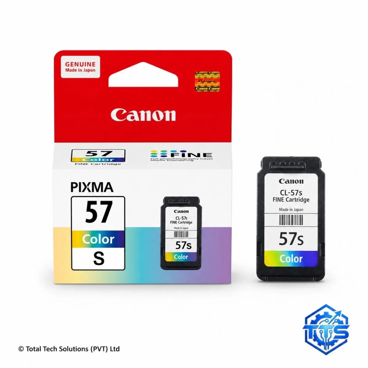 Canon PIXMA CL-57S Tri-Color Original FINE Ink Cartridge, image 2