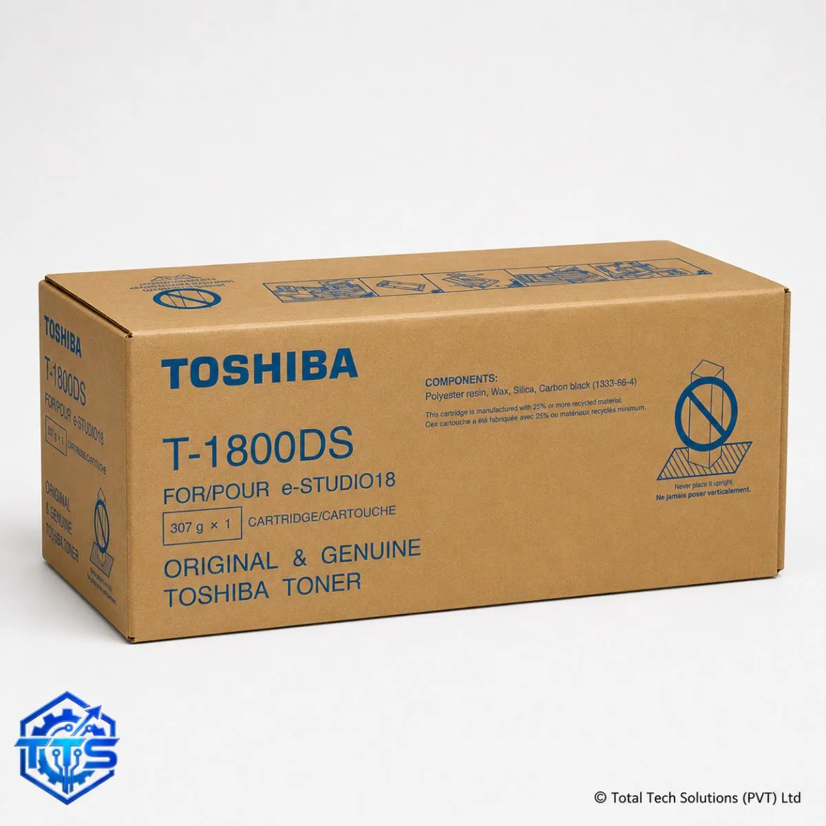 Toshiba e-STUDIO 18 Original Black Toner Cartridge T-1800DS, image 3