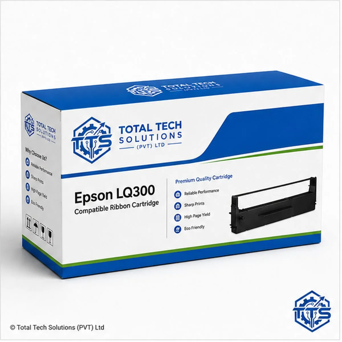 Total Tech Solutions Compatible Ribbon Cartridge for Epson LQ-300 / LQ-300+ / LQ-300+II