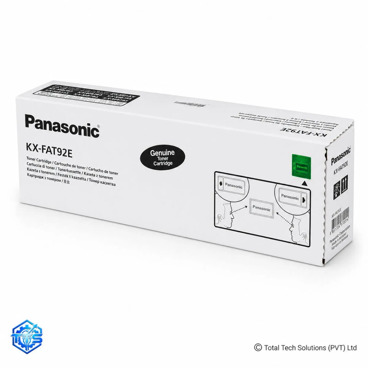 Panasonic KX-FAT92E Original Black Toner Cartridge, image 2