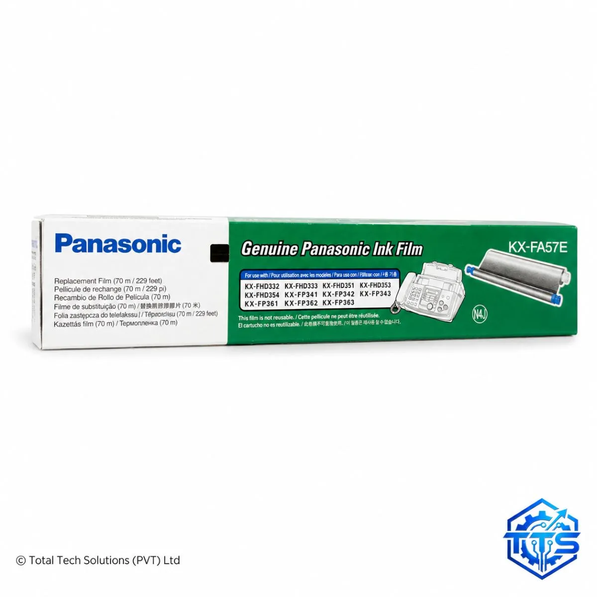 Panasonic KX-FA57E Black Fax Ink Film for KX-FP701 / KX-FP702, image 3