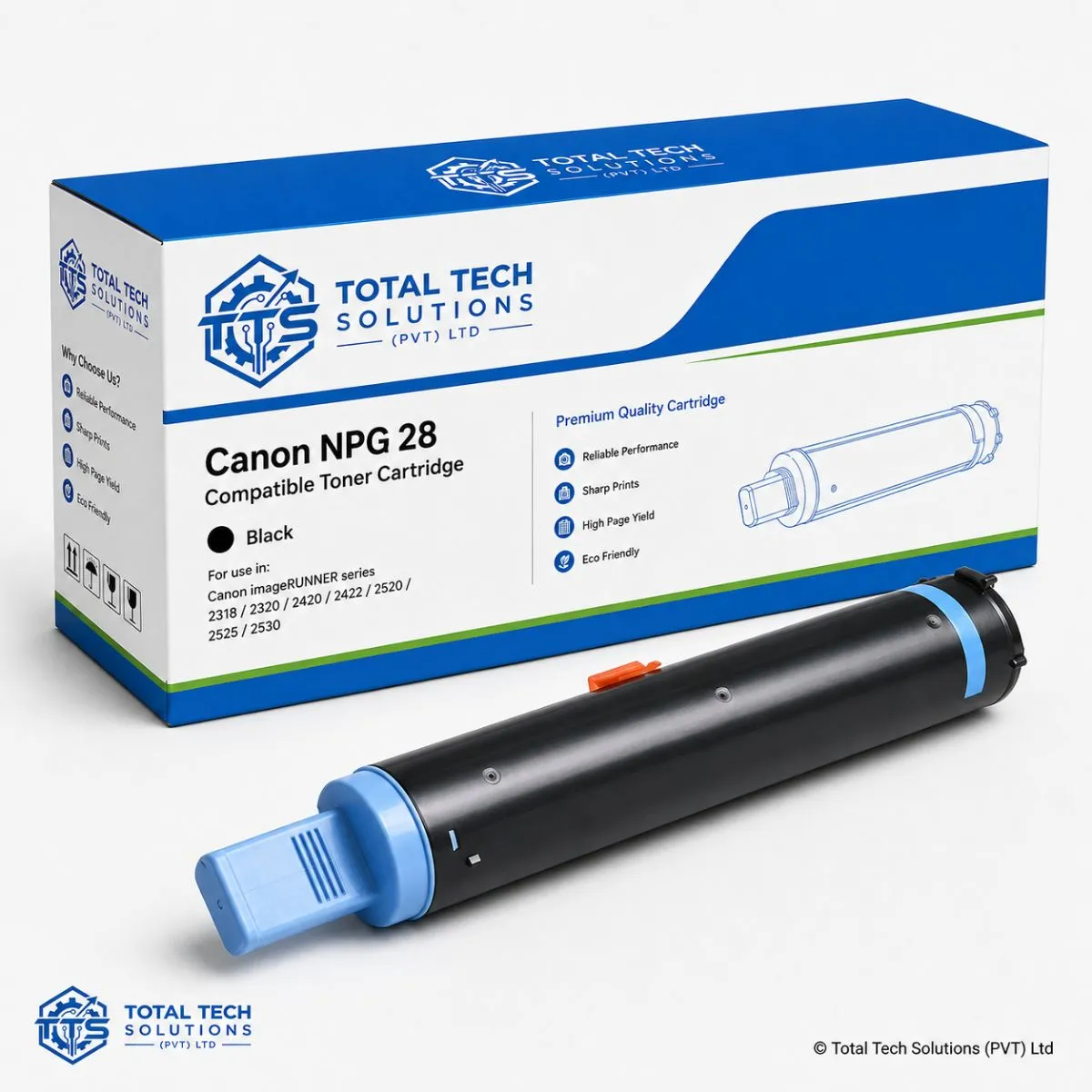 Total Tech Solutions Canon NPG-28 Compatible Black Toner Cartridge