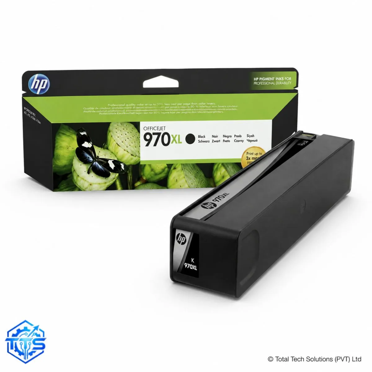 HP 970XL High Yield Black Original Ink Cartridge for X451/X476/X551/X576, image 2