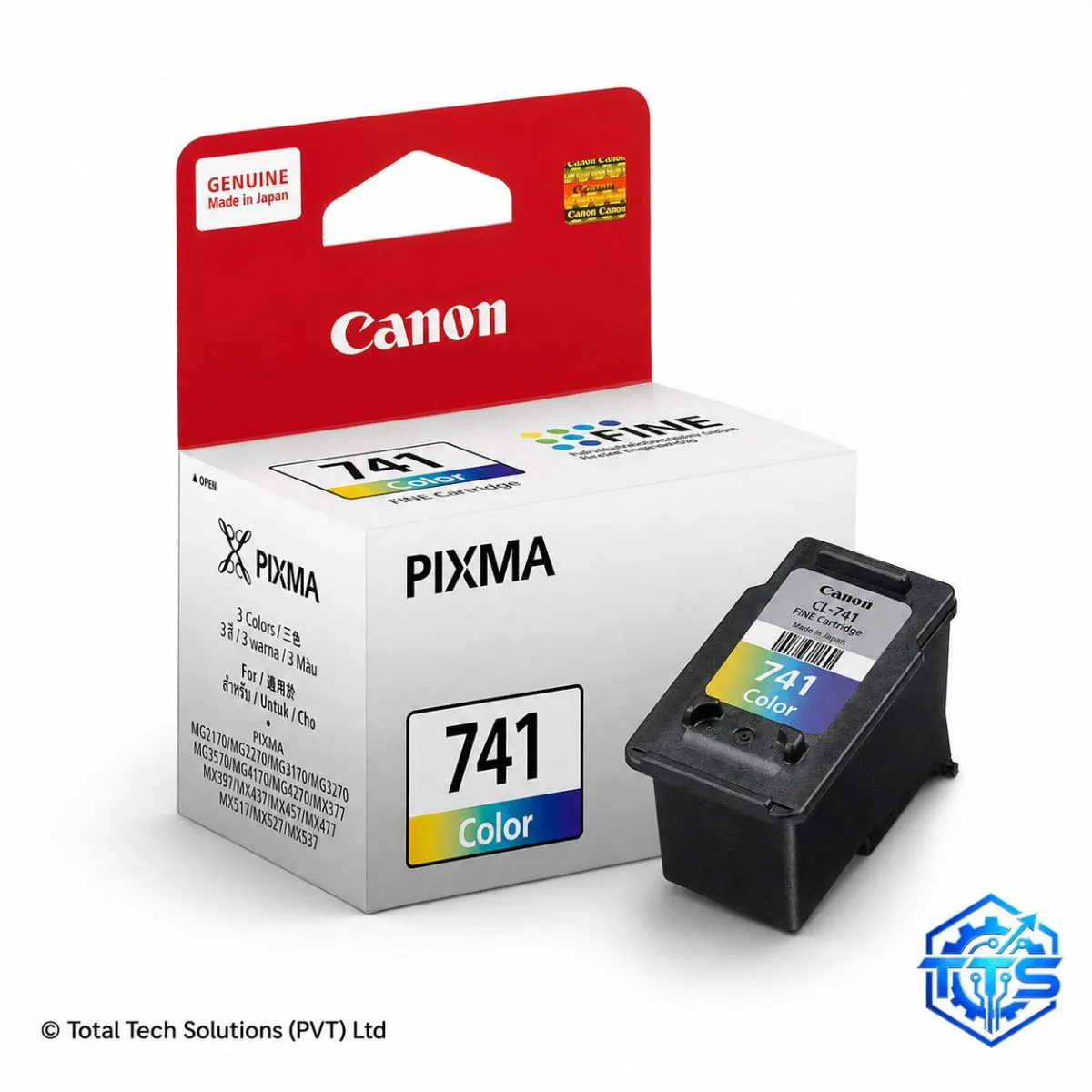 Canon CL-741 Colour Original FINE Ink Cartridge, image 3
